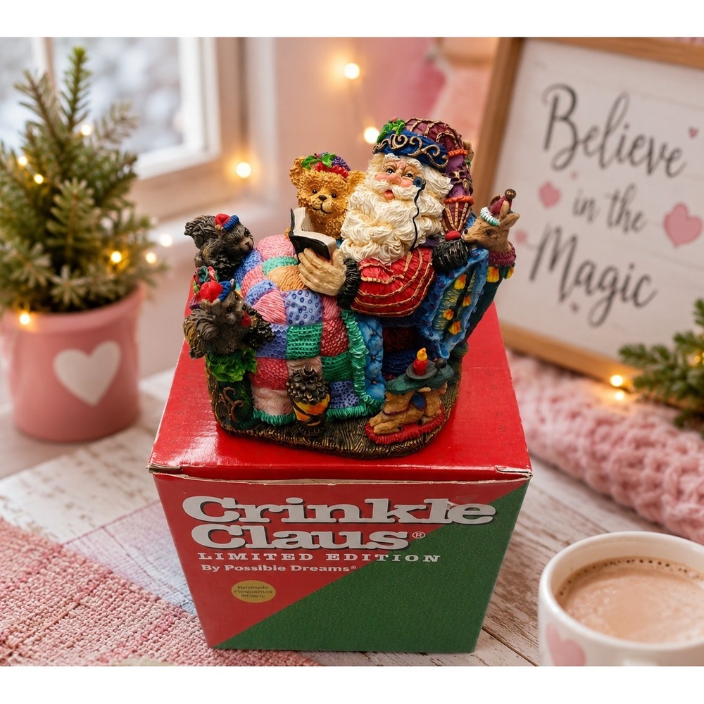 Possible Dreams Crinkle Claus Limited Edition Santa Figurine Christmas Holiday